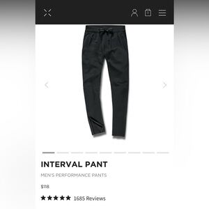 Men's Ten Thousand Interval Pant - Black Large